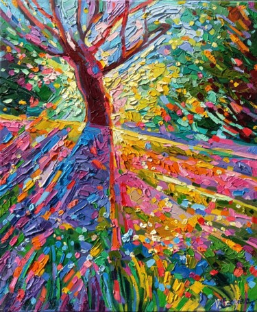 Картина под названием "Games of Shadows" - Vanya Georgieva, Подлинное произведение искусства, Масло Установлен на Деревянная…