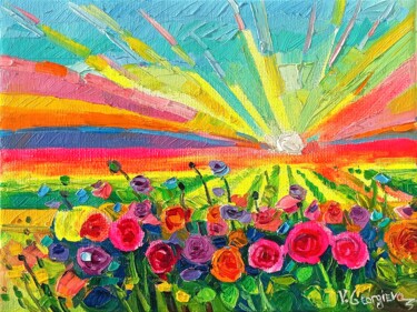 Pintura titulada "Little Summer Dream…" por Vanya Georgieva, Obra de arte original, Oleo Montado en Bastidor de camilla de m…