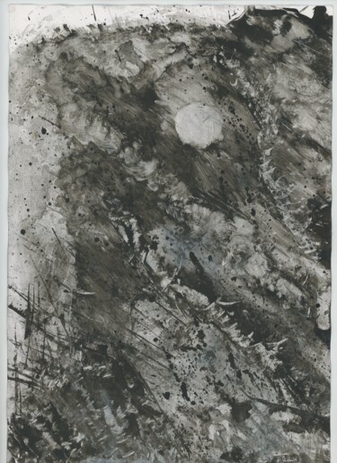 Pittura intitolato "Бритвенным лезвием…" da Vanya Kasatka, Opera d'arte originale, Acrilico