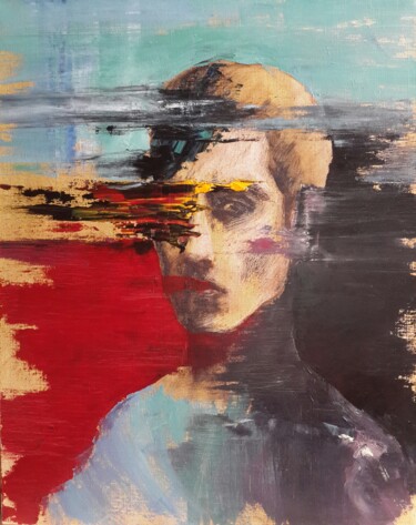 Автопортрет Painting titled "Автопортрет" by Vardan Buniatyan, Original Artwork, Oil