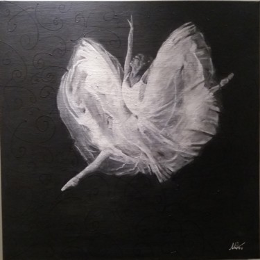 Картина под названием "Butterfly ballerina" - Νάνσυ, Подлинное произведение искусства, Акрил