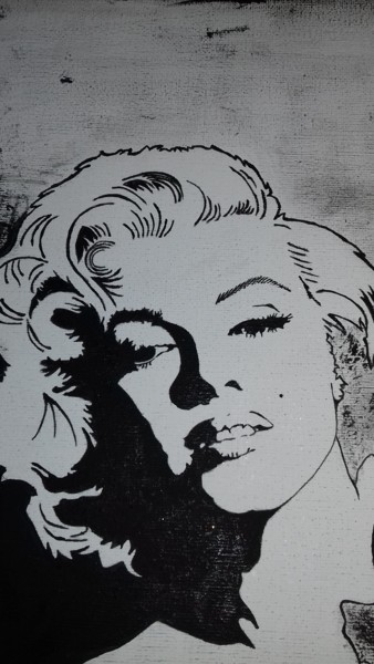 Ζωγραφική με τίτλο "My Marilyn" από Νάνσυ, Αυθεντικά έργα τέχνης, Ακρυλικό