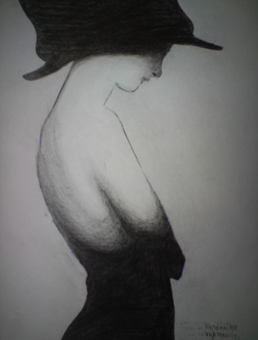 Drawing titled "Deep thoughts" by George-Maran Varthalitis, Original Artwork