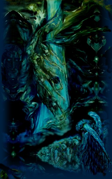 Digital Arts titled "Песня Ангела" by Varu Kadis, Original Artwork, Digital Painting