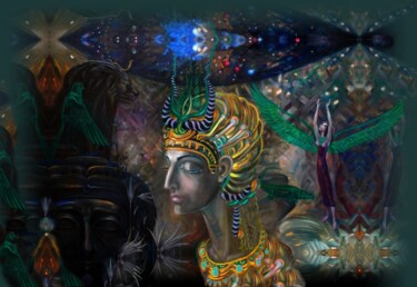 Digital Arts titled "Сон египетский" by Varu Kadis, Original Artwork, Digital Painting