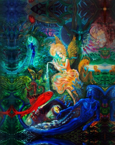 Цифровое искусство под названием "Волшебная страна Зо…" - Varu Kadis, Подлинное произведение искусства, Цифровая живопись