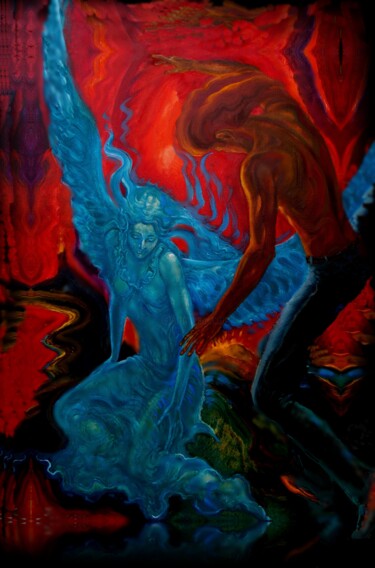 Digital Arts titled "Улетай, ангел!" by Varu Kadis, Original Artwork, Digital Painting