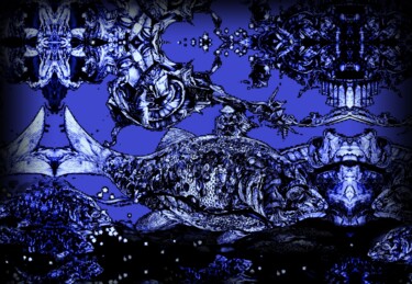 Grafika cyfrowa / sztuka generowana cyfrowo zatytułowany „Псевдорыбы” autorstwa Varu Kadis, Oryginalna praca, Malarstwo cyfr…