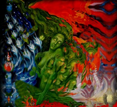 「Возрождение Травы」というタイトルのデジタルアーツ Varu Kadisによって, オリジナルのアートワーク, デジタル絵画
