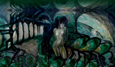 Digital Arts titled "Растительный мотив" by Varu Kadis, Original Artwork, Digital Painting