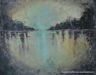 Painting titled "Watermark" by Svetlana Lavrova, Original Artwork, Oil