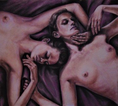 Painting titled "Afternoon dream" by Varvara Vitkovska, Original Artwork, Pastel