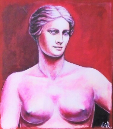 Malarstwo zatytułowany „Venus” autorstwa Varvara Vitkovska, Oryginalna praca, Akryl Zamontowany na Karton