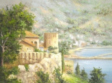 Painting titled "alanya kalesi" by Ali Yagcı, Original Artwork