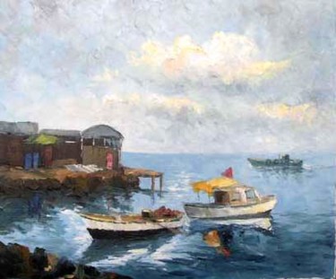 Painting titled "büyükada3" by Ali Yagcı, Original Artwork