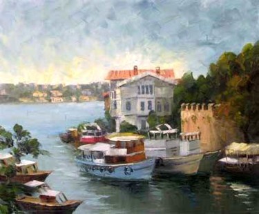 Painting titled "göksu" by Ali Yagcı, Original Artwork