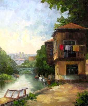 Painting titled "Göksu 3" by Ali Yagcı, Original Artwork