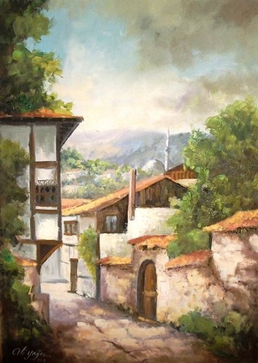 Painting titled "safranbolu 3" by Ali Yagcı, Original Artwork