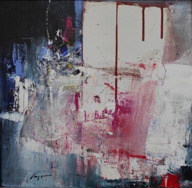 Painting titled "Awakening" by Vasil Vasilev (Vaso), Original Artwork, Acrylic Mounted on Wood Stretcher frame