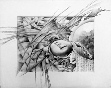 Zeichnungen mit dem Titel "ÉNERGIE DANS LE CYB…" von Vasileios Arapis, Original-Kunstwerk, Bleistift