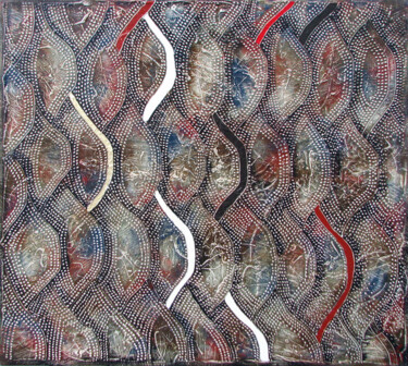 Schilderij getiteld "Objekt №2. SERRASAL…" door Vasili Zianko, Origineel Kunstwerk, Acryl