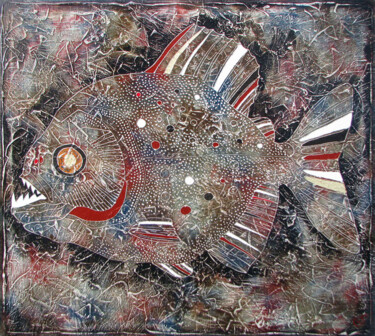 Malarstwo zatytułowany „Objekt №2. SERRASAL…” autorstwa Vasili Zianko, Oryginalna praca, Akryl