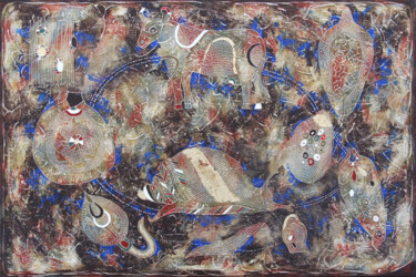 Schilderij getiteld "REINCARNATION" door Vasili Zianko, Origineel Kunstwerk, Acryl