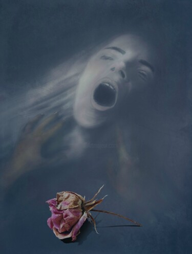 Arte digitale intitolato "Un'anima persa (201…" da Vasiliki Trocheila, Opera d'arte originale, Pittura digitale