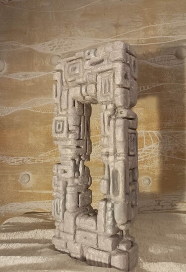 "last ancient" başlıklı Heykel Vasiliοs Alexiou tarafından, Orijinal sanat, Gaz beton