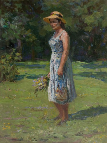 Pintura intitulada "Spring bouquet" por Vasiliy Strigin, Obras de arte originais, Óleo