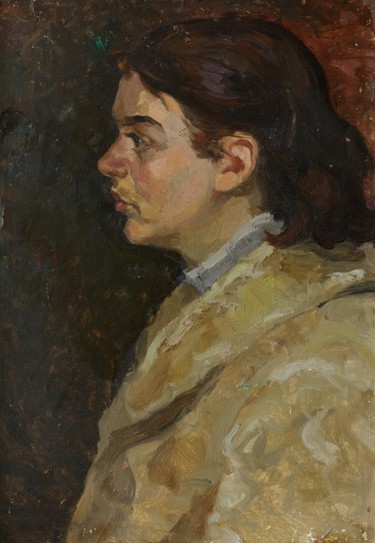 "Female portrait" başlıklı Tablo Vasiliy Strigin tarafından, Orijinal sanat, Petrol