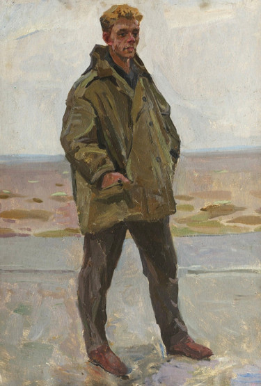 Painting titled "The sailor of the…" by Vasiliy Strigin, Original Artwork, Oil