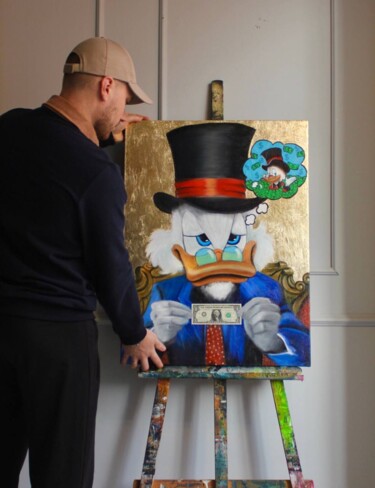 Peinture intitulée "scrooge  3" par Vasily Kizinek, Œuvre d'art originale, Huile
