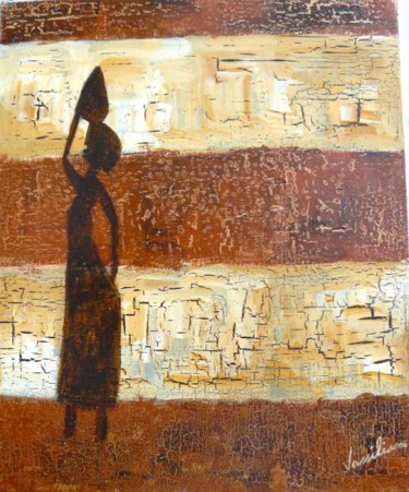 Peinture intitulée "PORTEUSE D' EAU" par Vassilissa, Œuvre d'art originale