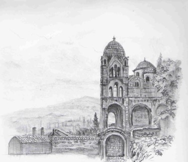 Grèce Dessin intitulée "Grèce" par Pierre Vastchenko, Œuvre d'art originale, Graphite