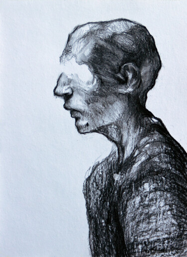 Drawing titled ""Parts #2"" by Vasyl Kovach, Original Artwork, Charcoal