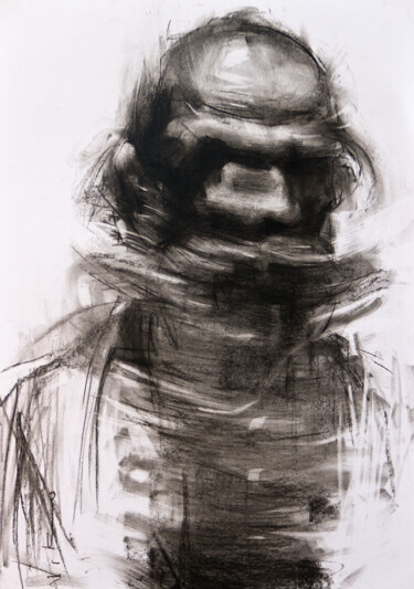 Рисунок под названием "Sketch 08" - Vasyl Kovach, Подлинное произведение искусства, Древесный уголь