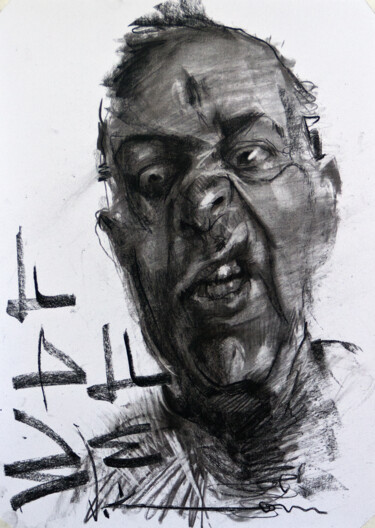Рисунок под названием "Sketch 015" - Vasyl Kovach, Подлинное произведение искусства, Древесный уголь