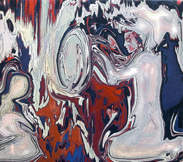 White shaman Digitale Künste mit dem Titel "White shaman" von Vasyl Lyalyuk, Original-Kunstwerk, Digitale Malerei Auf Gestell montiert