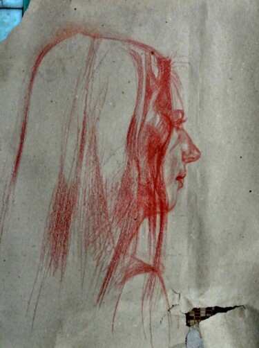 Drawing titled "Sofia" by Vasyl Pal, Original Artwork, Pencil