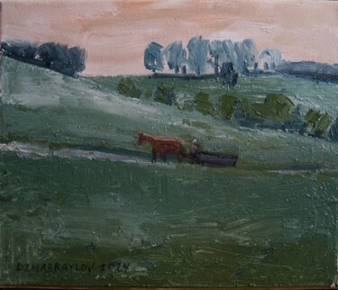 Malarstwo zatytułowany „Summer hills” autorstwa Vasyl, Oryginalna praca, Olej