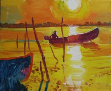 Peinture intitulée "Danube 3" par Vasyl, Œuvre d'art originale, Huile