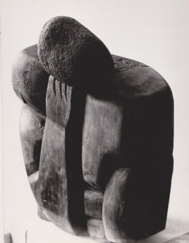 Sculpture titled "Sisyphus with his b…" by Vasyl, Original Artwork