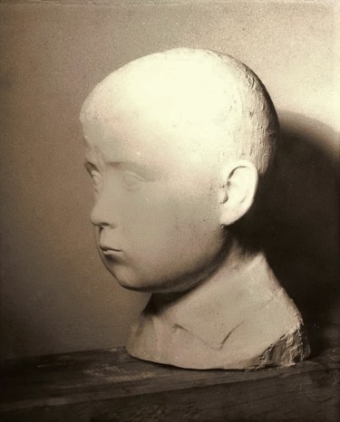 Sculpture intitulée "child's portrait" par Vasyl, Œuvre d'art originale