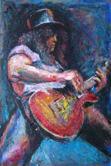 Painting titled "Slash" by Vavy, Original Artwork