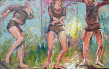 Schilderij getiteld "Roxy en 3 temps" door Vavy, Origineel Kunstwerk, Acryl