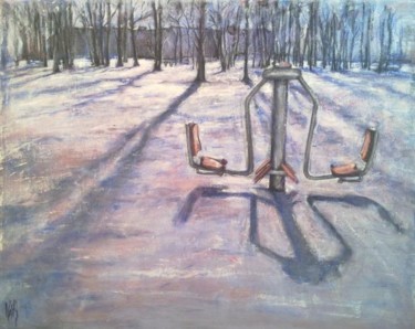 Peinture intitulée "p.m. hivernale a la…" par Vavy, Œuvre d'art originale