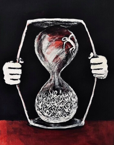 "Time up" başlıklı Tablo Vaxo Lang tarafından, Orijinal sanat, Akrilik