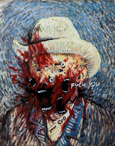 Pintura titulada "Vincent 3" por Vaxo Lang, Obra de arte original, Acrílico