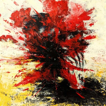 Painting titled "A burnt match" by Vaxo Lang, Original Artwork, Acrylic